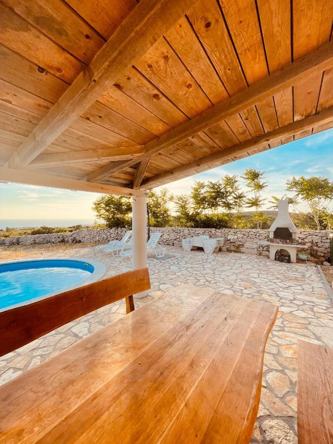 Beautiful Secluded Area Near Novalja Vacation House With Pool And Sea View Villa Lara Bagian luar foto